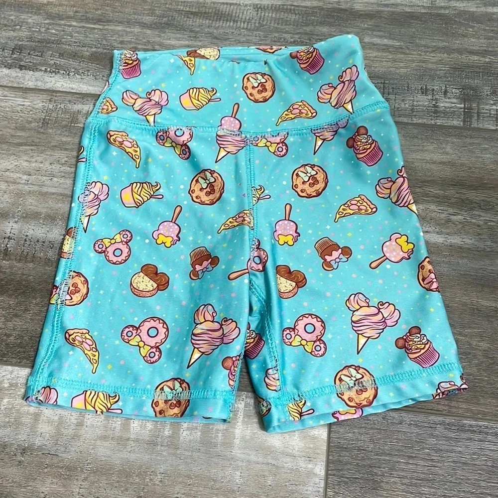 Disney Parks Food Icons Bike Shorts